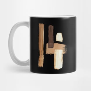 brown black abstract Mug